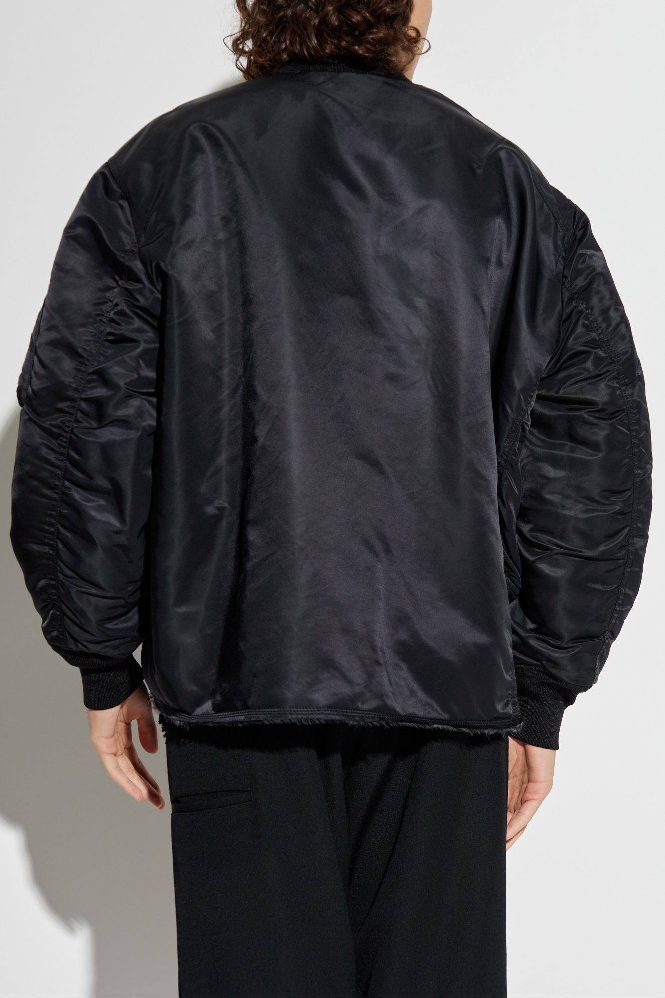 COMME des GARÇONS ブラックナイロンジャケット M Comme des Garçons Homme Ripstop Bomber Jacket - Black